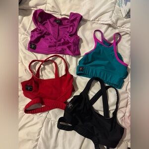 Kandi Kouture- set of 4 various dance tops